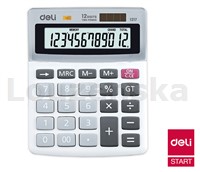 Kalkulačka DL-1217/12míst šedo-bílá DELI
